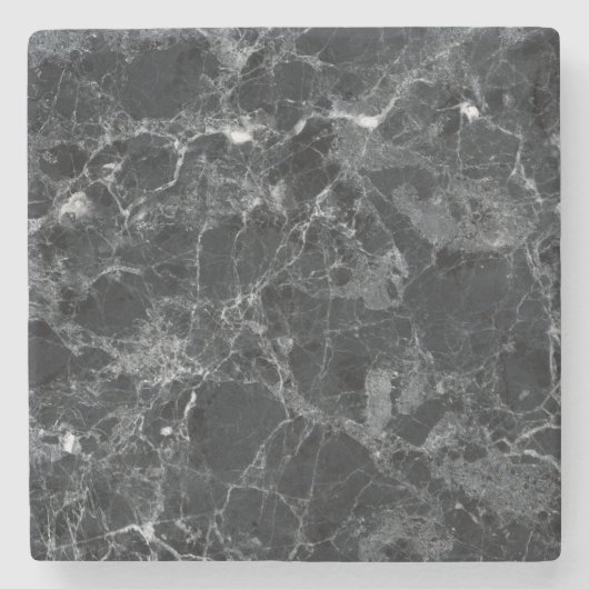 Dessous-de-verre En Pierre Texture noire (Devant)