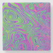 Dessous-de-verre En Pierre textures psychodeliques (Devant)