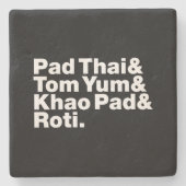 Dessous-de-verre En Pierre Thai Street Food (Devant)