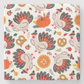 Dessous-de-verre En Pierre Thanksgiving Meme | Thanksgiving Est Le Repas (Devant)