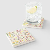 Dessous-de-verre En Pierre Thé (Côté)