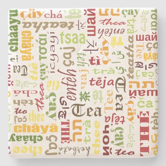 Dessous-de-verre En Pierre Thé (Devant)