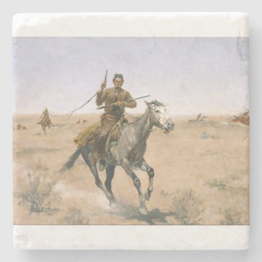 Dessous-de-verre En Pierre The Flight Frederic Remington (Devant)
