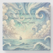 Dessous-de-verre En Pierre The Sea & Quote (Devant)