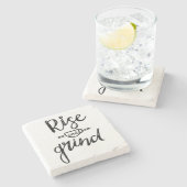 Dessous-de-verre En Pierre Thème café (Côté)