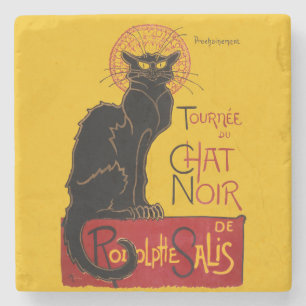 Dessous-de-verre En Pierre Theophile Steinlen - Le Chat Noir Vintage