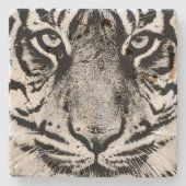 Dessous-de-verre En Pierre Tigre (Devant)