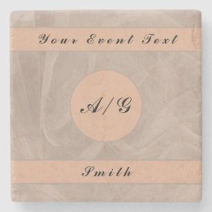 Dessous-de-verre En Pierre Tissu rose texturé imprimer n'importe quelle coule