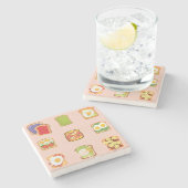 Dessous-de-verre En Pierre Toast Brunch (Côté)