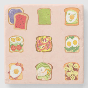 Dessous-de-verre En Pierre Toast de brunch