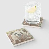 Dessous-de-verre En Pierre toony panda (Côté)