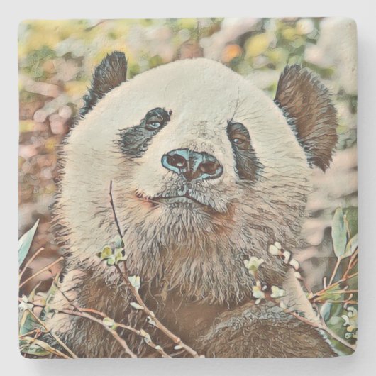 Dessous-de-verre En Pierre toony panda (Devant)