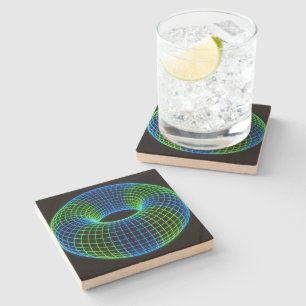 Dessous-de-verre En Pierre Tore de fil métallique néon