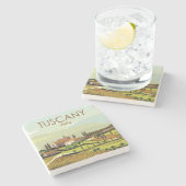 Dessous-de-verre En Pierre Toscane Toscane Italie Paysage Dessin (Côté)