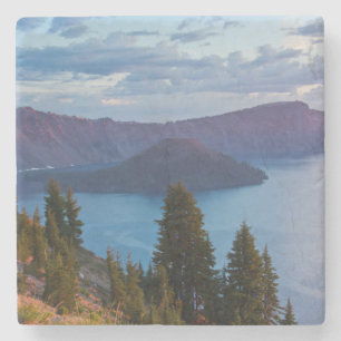 Dessous-de-verre En Pierre Tôt le matin, Crater Lake
