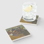 Dessous-de-verre En Pierre Toulouse-Lautrec - Au Rouge (Côté)