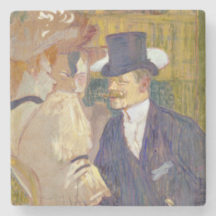 Dessous-de-verre En Pierre Toulouse-Lautrec - L'Anglais au Rouge