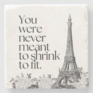 Dessous-de-verre En Pierre Tour Eiffel de Paris Affirmation Motivation Art Mu