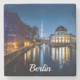 Dessous-de-verre En Pierre Tour TV et île musée à Berlin, Allemagne