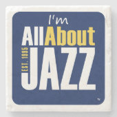 Dessous-de-verre En Pierre Tout sur Jazz Drink Coasters (Devant)