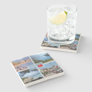 Dessous-de-verre En Pierre TR Marmaris - Plage d'Icmeler - Lagon Bleu d'Olude