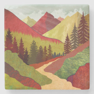 Dessous-de-verre En Pierre Trail Vers Le Ciel