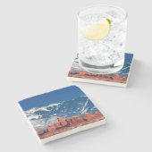Dessous-de-verre En Pierre Traînée équilibrée de roche (Côté)