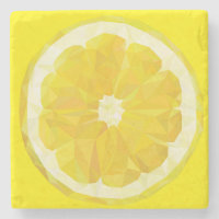Tranche de citron motif géométrique Fruit