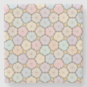 Dessous-de-verre En Pierre Tranches de bois pastel
