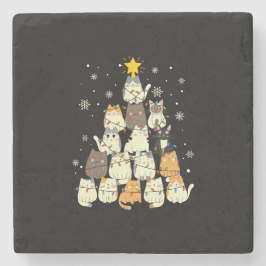 Dessous-de-verre En Pierre Tree de Merry Xmas (Devant)