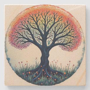 Dessous-de-verre En Pierre Tree of Life