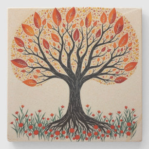 Dessous-de-verre En Pierre Tree of Life