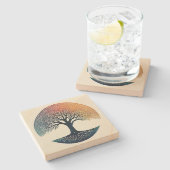 Dessous-de-verre En Pierre Tree of Life (Côté)