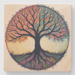 Dessous-de-verre En Pierre Tree of Life