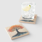 Dessous-de-verre En Pierre Tree of Life (Côté)