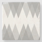 Dessous-de-verre En Pierre Triangles gris (Devant)