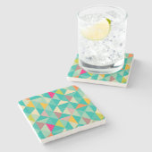 Dessous-de-verre En Pierre Triangles motif (Côté)