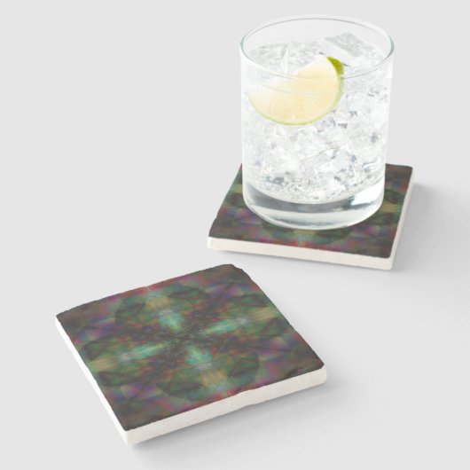 Dessous-de-verre En Pierre Tribal (Côté)