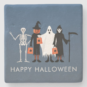 Dessous-de-verre En Pierre Trick or Treaters Halloween