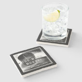 Dessous-de-verre En Pierre Trop de lundi pas assez de café (Côté)