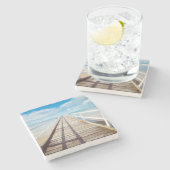 Dessous-de-verre En Pierre Tropical Beach Pier (Côté)