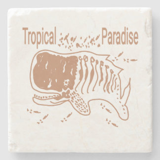 Dessous-de-verre En Pierre Tropical Paradise Pottwal wal