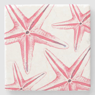 Dessous-de-verre En Pierre Tropical Pink Starfish Tropical Fish Dessous de ve