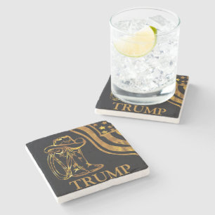 DESSOUS-DE-VERRE EN PIERRE TRUMP