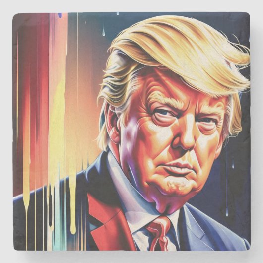 Dessous-de-verre En Pierre Trump (Devant)