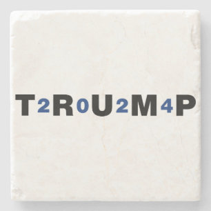 Dessous-de-verre En Pierre Trump 2024 bleu