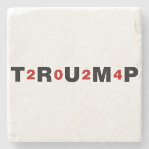 Dessous-de-verre En Pierre Trump 2024 Rouge