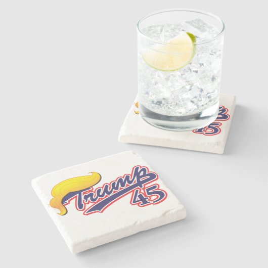 Dessous-de-verre En Pierre Trump 45 (Côté)