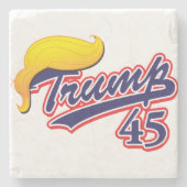Dessous-de-verre En Pierre Trump 45 (Devant)
