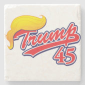 Dessous-de-verre En Pierre Trump 45 (Devant)